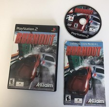 🔥 Burnout 1 (PlayStation 2 PS2, 2001) BL. CIB. Mint + Reg Card. See Description