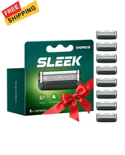 DORCO SLEEK Six Blade Razor System with Multi-Flex Technology Refill Set,... 