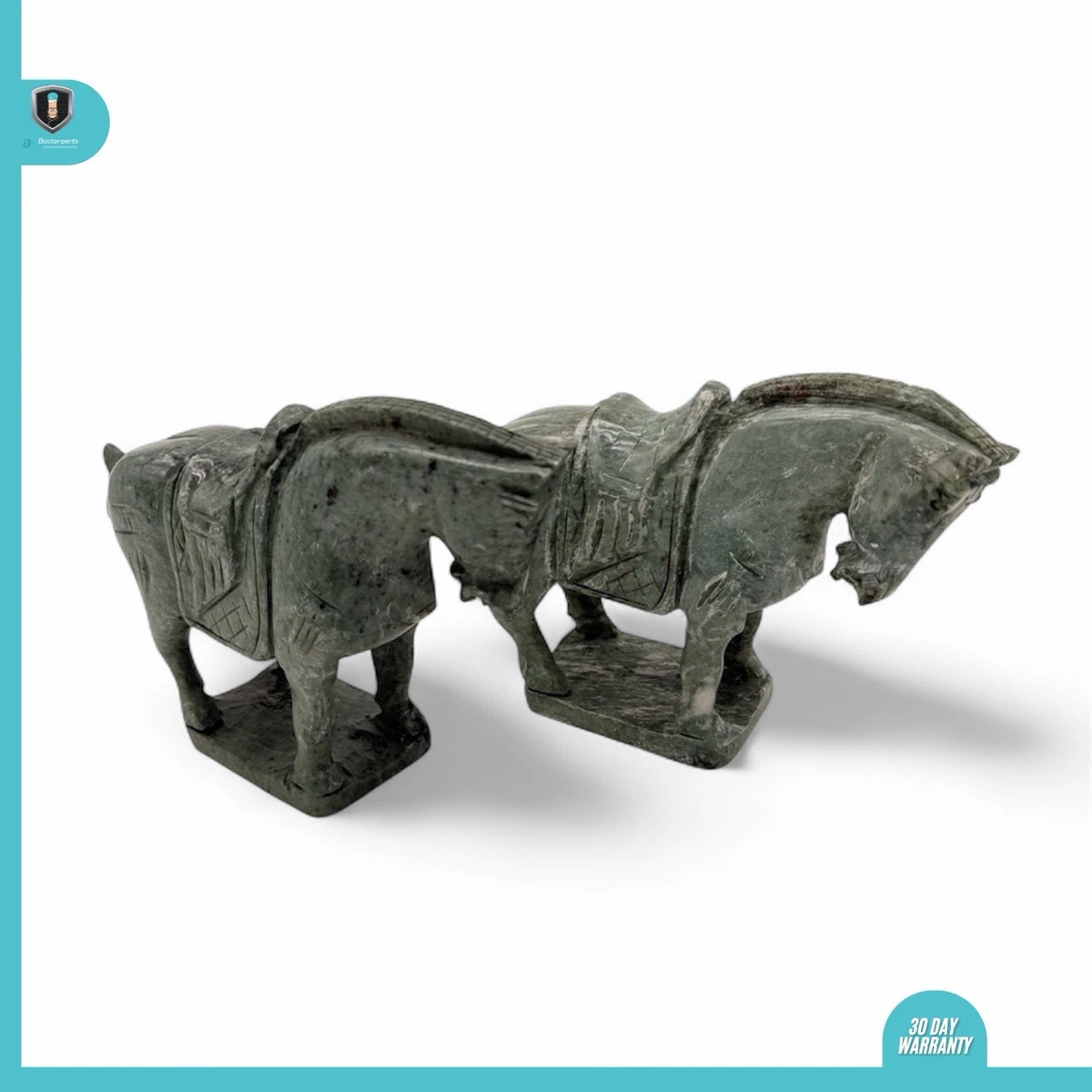 马1940 年后中国风玉制雕像、雕像| eBay