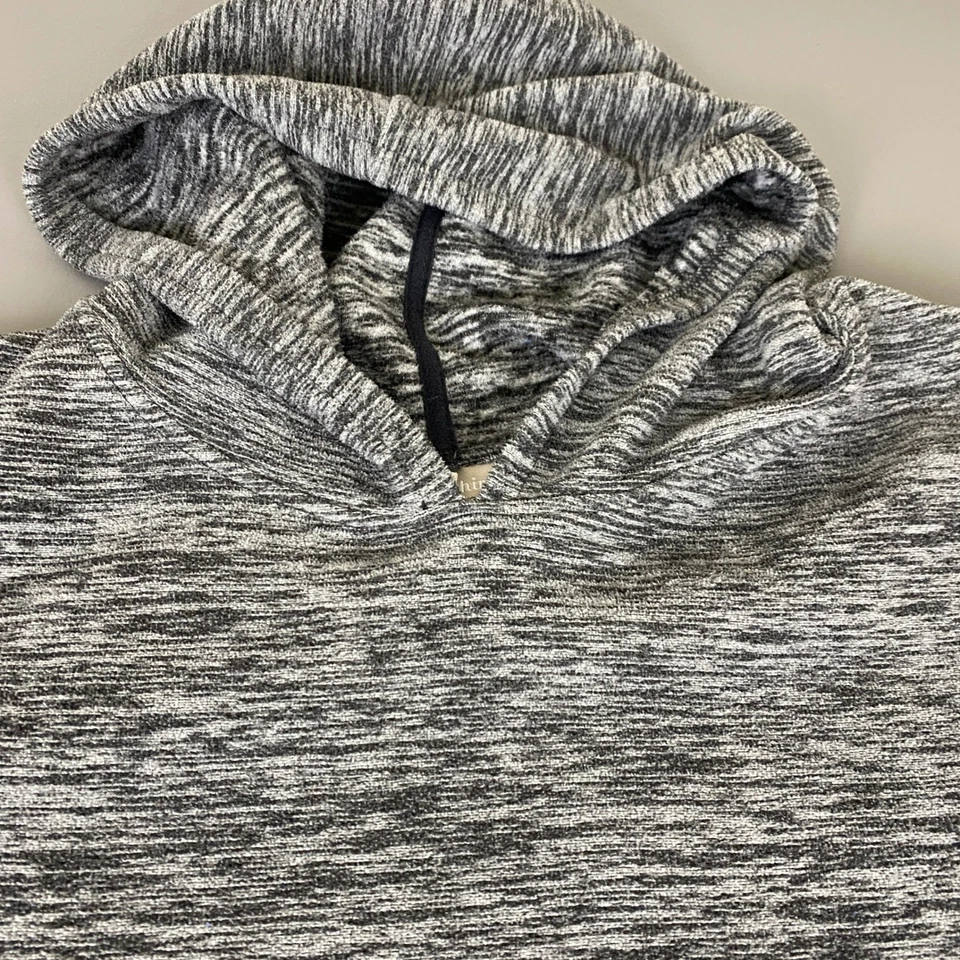 Женский свитер с капюшоном Woman Within Plus 4X пуловер с серой и черной отделкой - Изображение 2 из 4