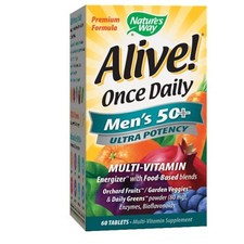 Alive! Men's 50+ Ultra Multivitamin 60 Tabs