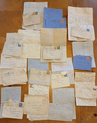 WW2 RAF AIRMAN LETTERS TO GIRLFRIEND. 1942 - 1948. Military. Soldiers. War/post