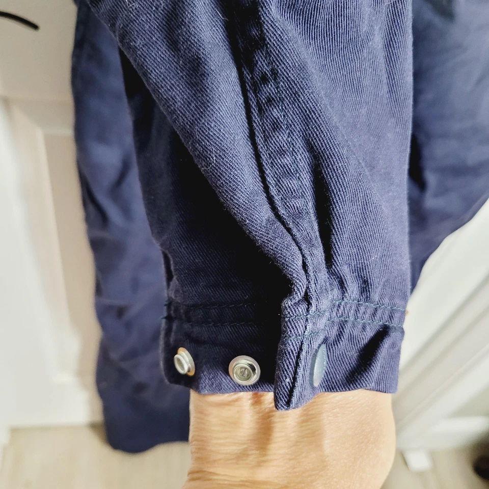 Carhartt FR Coveralls Mens 44 Regular Navy Blue Flame Resistant Twill Workwear - Image 3 of 4