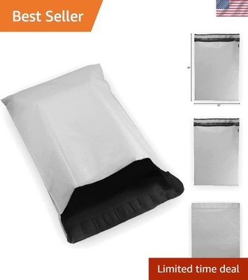 15 White 12x16 Poly Mailers with Secure Self-Sealing Closure - Everyday Mailing