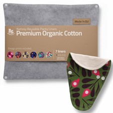 Protèges Slip Lavables Réutilisables en Coton Bio pour Pertes Blanches (TANGA