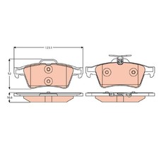 Satz Bremsbeläge Bremsklötze hinten für Mazda 3 BK BL 5 CR CW | 24278331