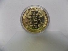 2018 BITCOIN Gold Plated Metal Round