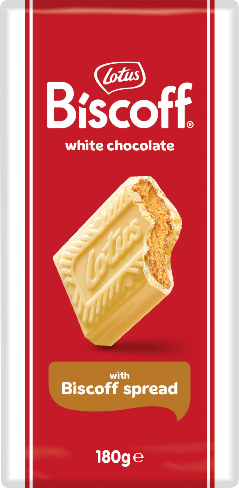 Lotus BISCOFF White chocolate bar with Biscoff Spread-180g-FREE SHIPPING 3290₽