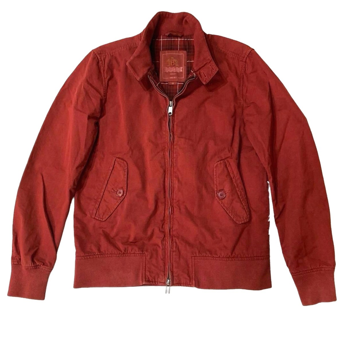 BARACUTA G9 Harrington Jacket Red Size 40 L Classic Fraser Tartan