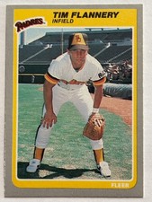 1985 Fleer #31 Tim Flannery San Diego Padres