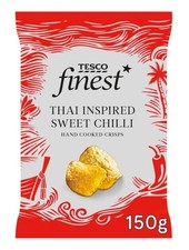 Tesco Finest Thai Inspired Sweet Chilli Crisps 150G X 4
