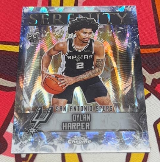 2025-26 Topps Chrome Dylan Harper RC Rookie Serenity Raywave