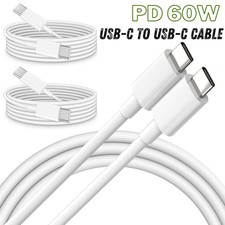 Lot 60W USB-C to USB-C Cable PD Fast Charger Cord For Samsung/iPhone 15 16 17Air