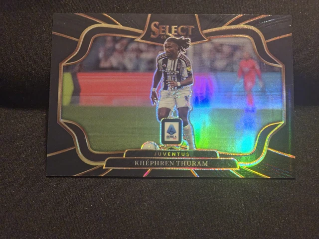 Khéphren Thuram 2025-26 Select Serie A Black Finite Prizm 1/1 #227 Juventus
