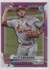 2021 Bowman Chrome Fuchsia Refractor 220/299 Nolan Arenado #67 0o6v