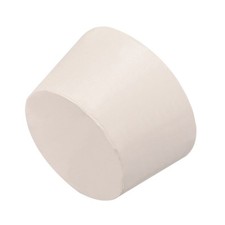 White Tapered Shaped Solid Rubber Stopper for Lab Tube Stopper Size 12