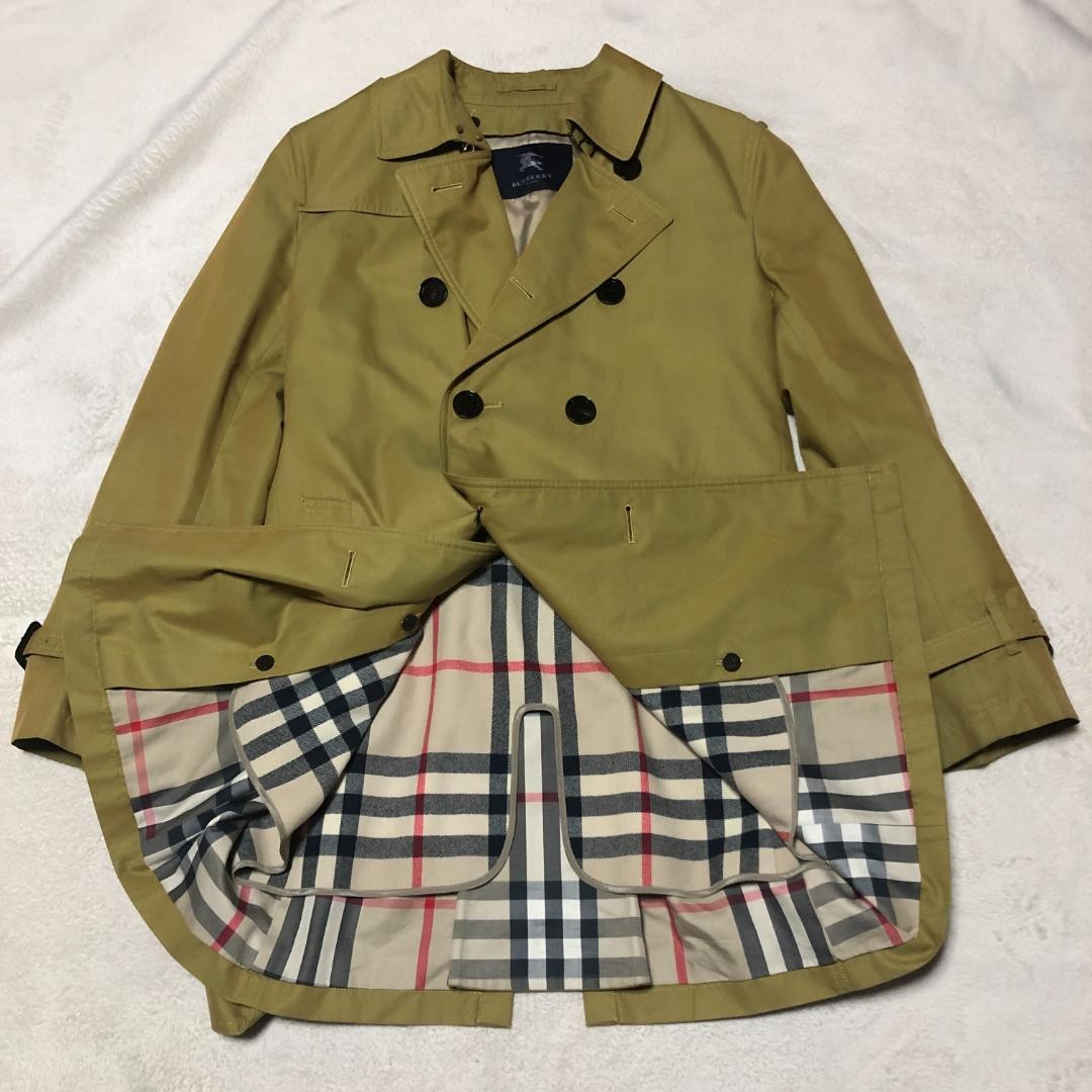 Burberry London Trench Coat With Mega Check Liner For Donation