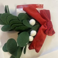 Celebrate It Christmas Headband Christmas Floral Headband Adult 7" NEW