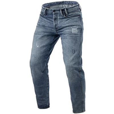 Revit Rilan TF Motorrad - Jeans Blau Regular Vintage-Look Protektoren