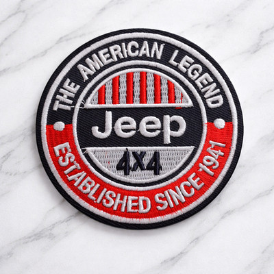 JEEP IRON ON PATCH 3'' X 3'' FAST FREE SHIPPING W/ TRACKING