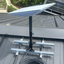 Adjustable Starlink Mount for Standing Seam Metal Roof with Starlink Pipe Adapte