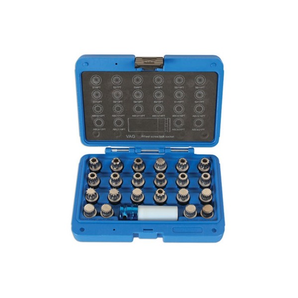 Laser Tools Sicherungs-Radmuttern-SchlüSsel-Set 23-Teilig - FüR VAG 6275-image