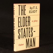 1959 The Elder Statesman, A Play by T. S. Eliot