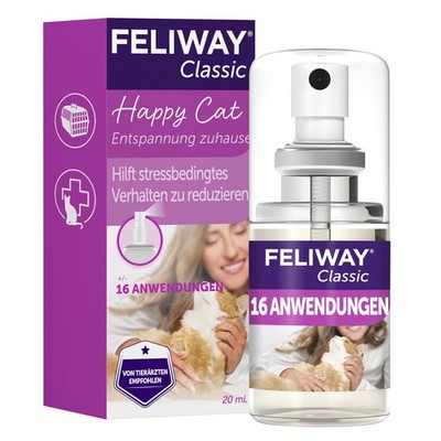 FELIWAY Classic Transport Spray für Katzen 20 ml| Stressfreie Reise & Transport