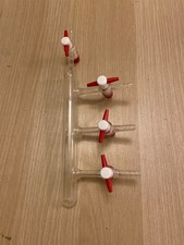 Single Vacuum/ Gas Manifold PTFE Stopcock Chemistry Laboratory Glassware gb