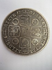 1739 George II Silver Shilling – Historic British Milled Silver Coin