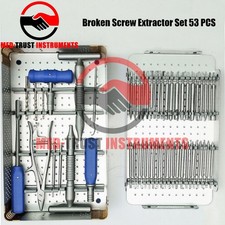 Broken Screw Extractor Set 53 Pcs Surgical Screw Removal Orthopedic