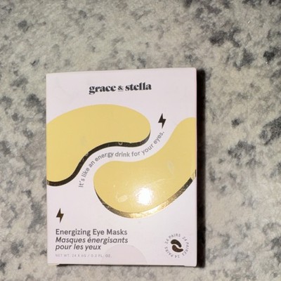  Energizing Eye Masks Sea Moss Hyaluronic Acid Vegan 24 Pairs (Grace & Stella) 
