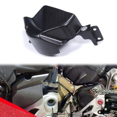 100% Carbon Fiber Sprocket Cover Chain Protection For Ducati Panigale V4 S 2025+