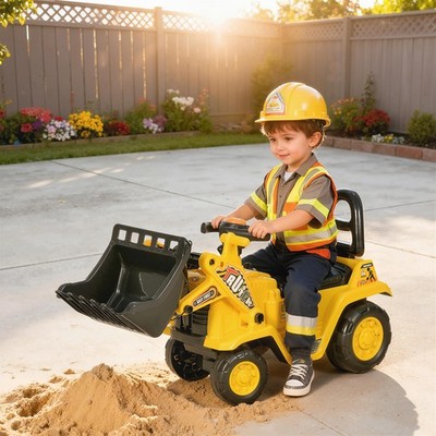 Excavator Rid on Toy for Boys & Girls, Construction Toy Ages 3 Years Old