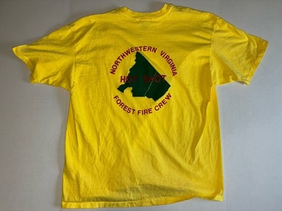 Vintage Wildland USFS Fighter Northwestern Virginia Hotshot Forest Fire Crew 2XL