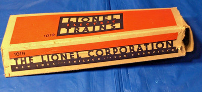 LIONEL 1019 ''REMOTE CONTROL TRACK SET'' - 1938-1942 - BOX ONLY