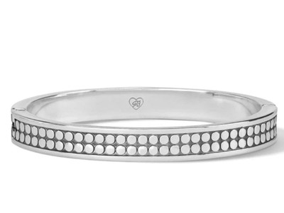 Brighton Pebble Round Hinged Bangle Oval Shape Bracelet NWT $82