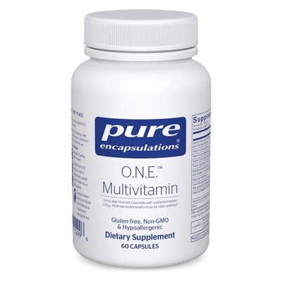Multivitamin 60 Capsules Once Daily O.N.E. Pure Encapsulations Antioxidant CoQ10