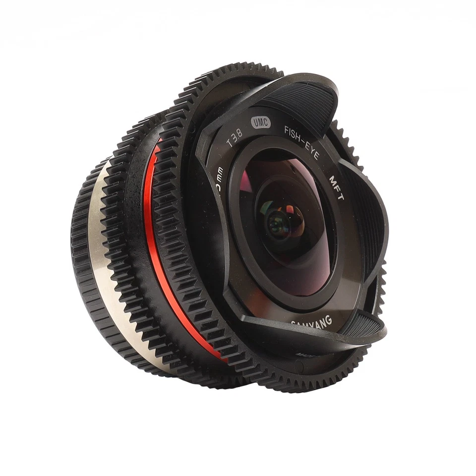 Lente ojo de pez Samyang 7,5 mm T3,8 Cine UMC para montaje Micro Cuatro Tercios SKU#1612444 Foto 3 de 4