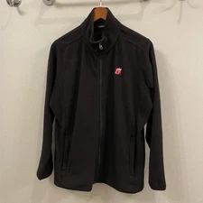 Oobe Chick Fil A Fleece Employee Jacket Pockets Black Full Zip Adult 2X XXL