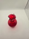 MCM Handblown Ruby Red Crackle Glass Pitcher Creamer 5" — photo 2