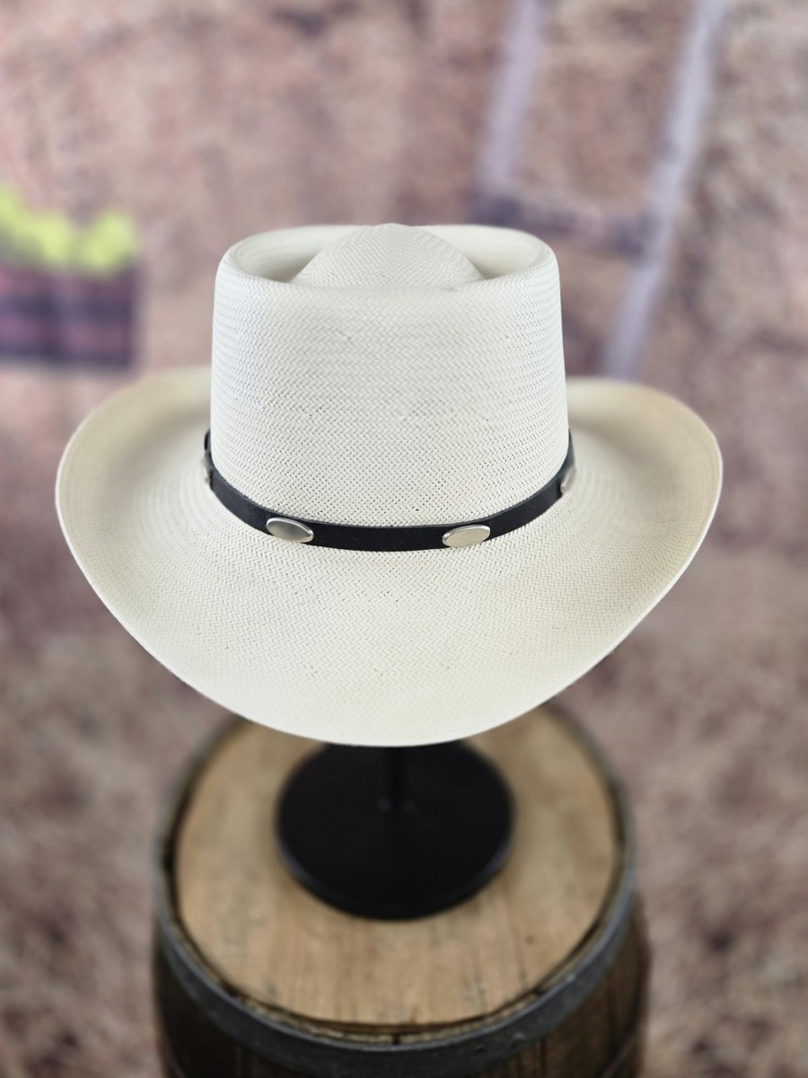 Men's Stetson Hat 10X Straw Sz 7 5/8 Royal Flush Exquisite