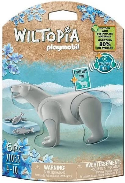 PLAYMOBIL WILTOPIA Ours blanc réf 71053 matériaux durables à 80 dès 4 ans