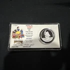 DISNEY GRUMPY 1/2 TROY OZ SILVER JUNE  1987 COIN