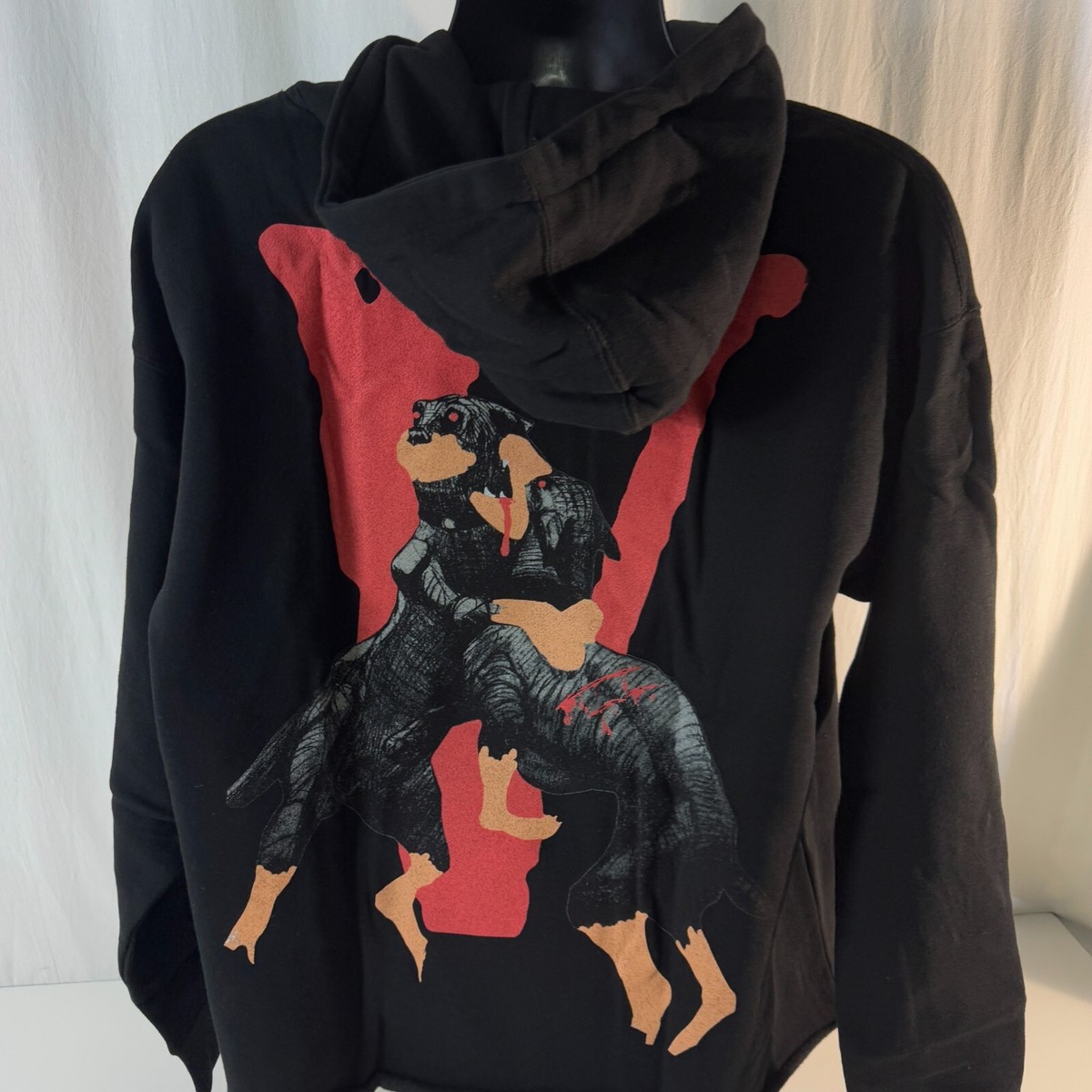 VLONE x City Morgue Dogs Hoodie Men's Size XL Black Graphic