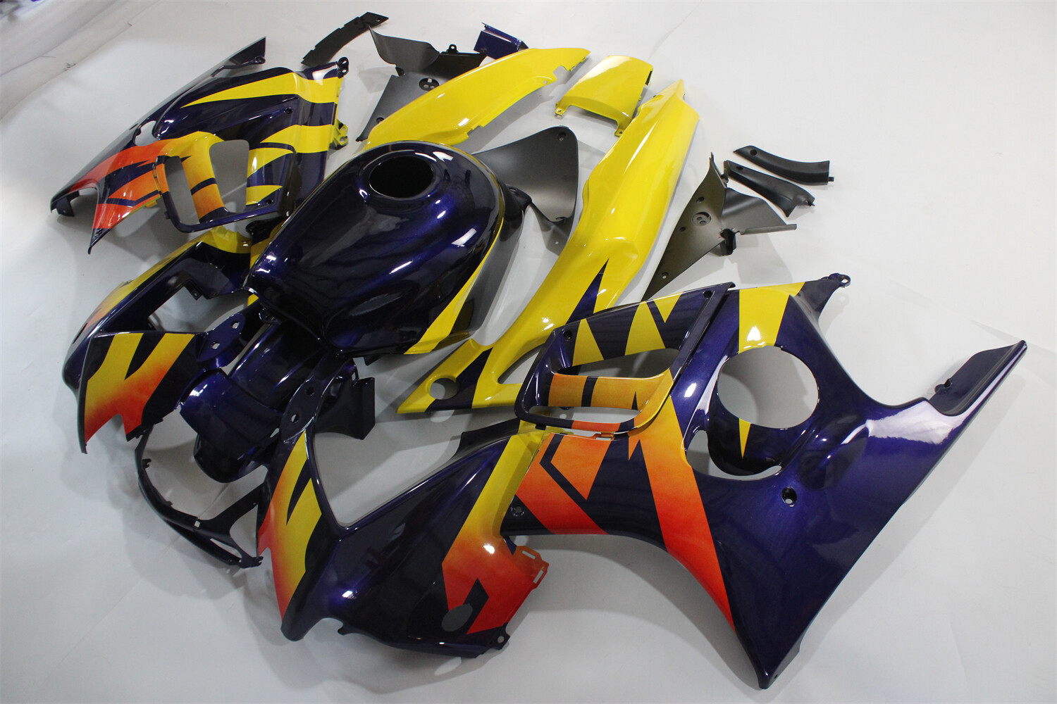 G14 Injection Red Blue Fairing Kit for Honda CBR600F3 1997 1998 F3