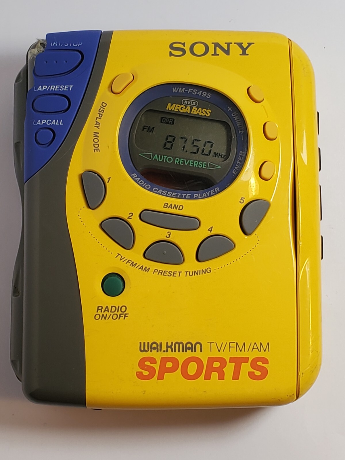 可動品]ソニースポーツカセットウォークマンWM-FS495 オーディオ機器