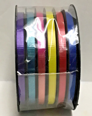 Curling Ribbon 3/16'' x 24 ft each color (6 colors) Gift Wrapping random choice