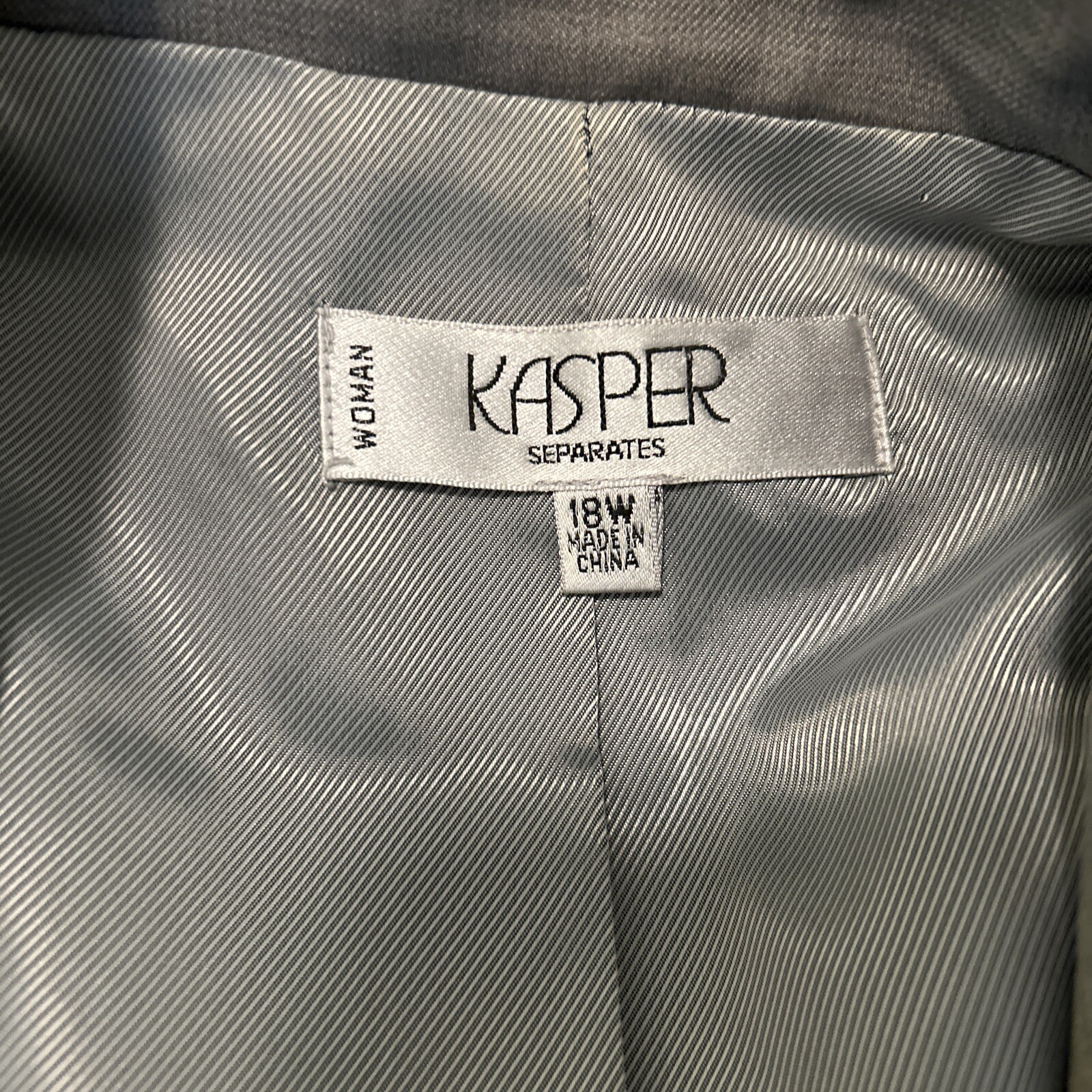 Kasper Lightweight Lined Poly Blazer Jacket 18W L… - image 5