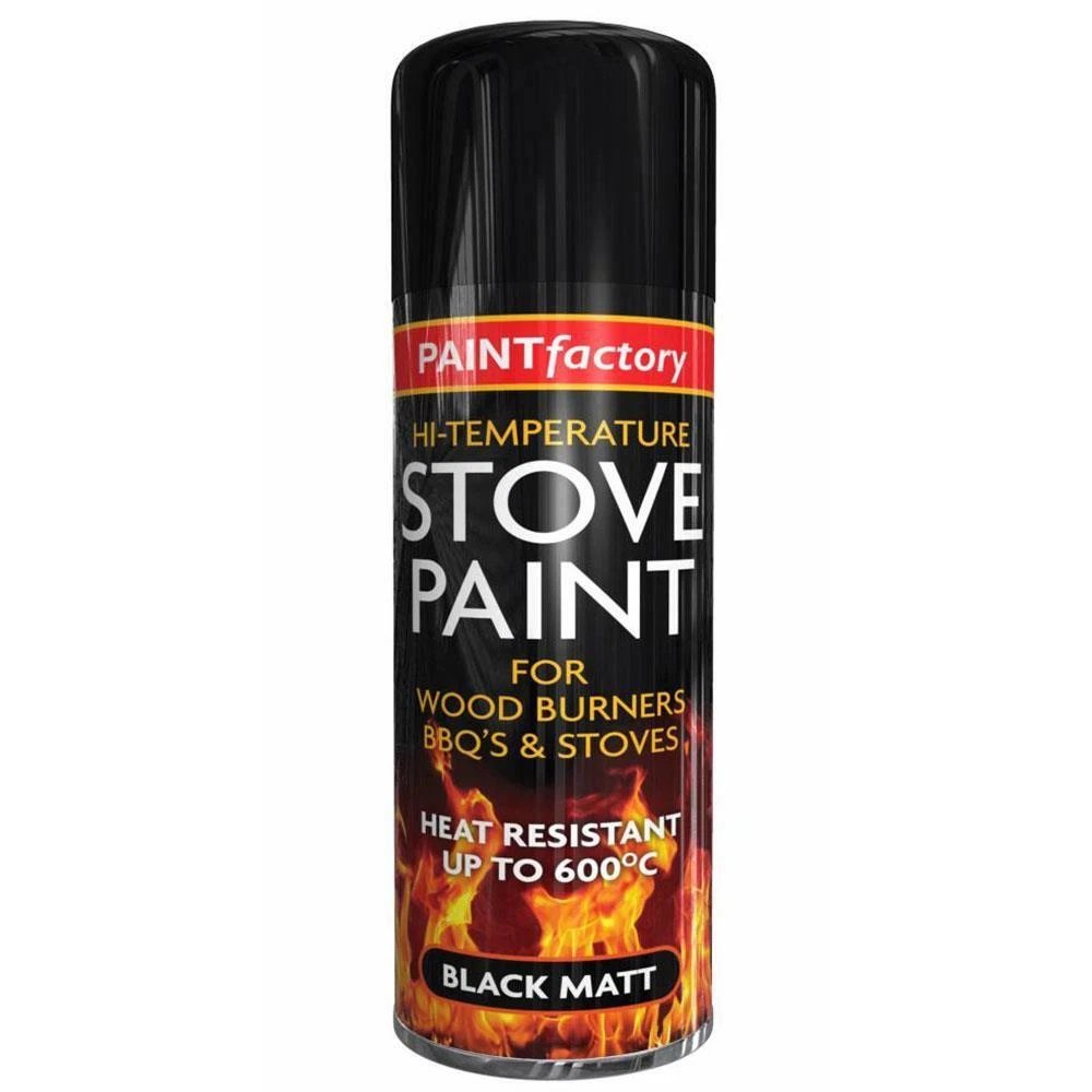 Stove Paint Black Matt Spray Paint High Temperature Heat Resistant BBQ  400ml 5055319514361 | eBay